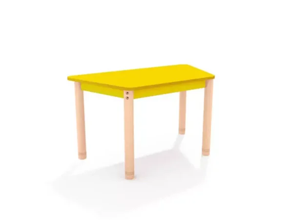 Kollane trapetsikujuline laud