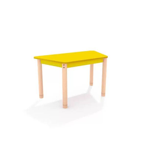 Kollane trapetsikujuline laud