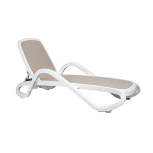 Päevitustool ALFA bianco-tortora